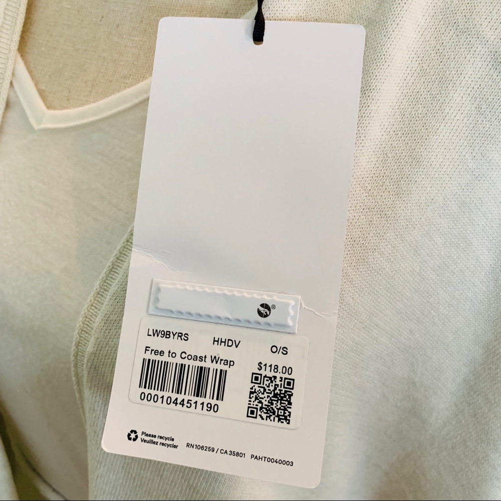Free to coast wrap lululemon heathered dove NWT - Picture 5 of 7